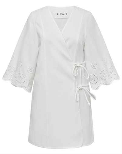 Global F - Antaja Scallop Kjole - White